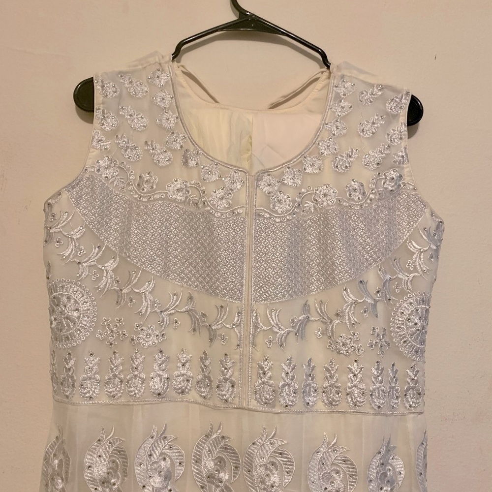 Off-white Georgette Shalwar Kamis